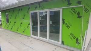 Impact Sliding Door on a renovated Home